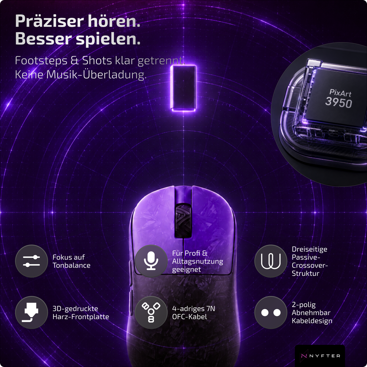 Nyfter ELT 8K Pro Wireless Gaming Mouse